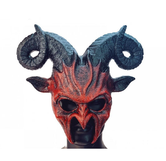 Máscara del diablo - Cabra Demonio Ram - Plástico - Accesorio de disfraz - Adulto adolescente