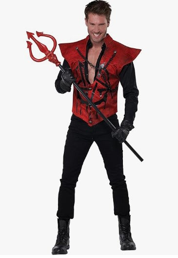 Devil - Hot as Hell - Red/Black - Costume - Men - 2 Sizes