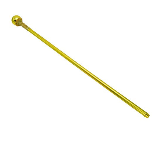 Disco Ball Pimp Cane - Staff - Gold - Costume Accessory - Adult Teen