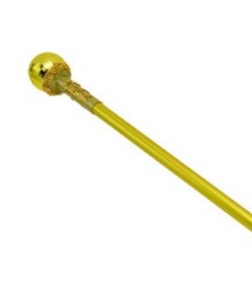 Disco Ball Pimp Cane - Staff - Gold - Costume Accessory - Adult Teen