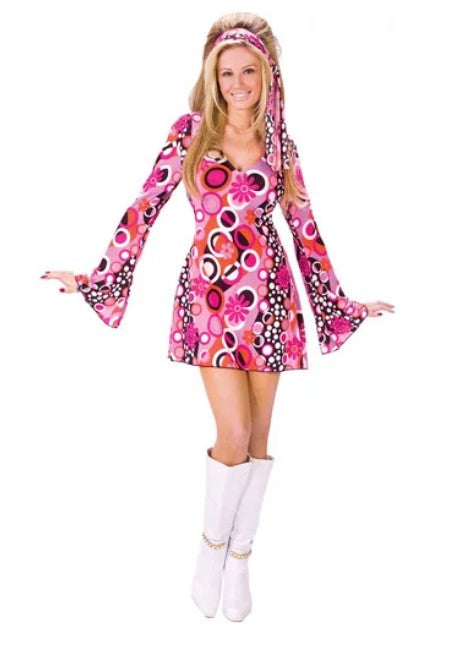 Feelin' Groovy - Hippie - Disco - Kostüm - Damen - 2 Größen