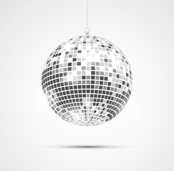 Hanging Mirror Ball - Disco - 6" - Halloween - Decor - Prop