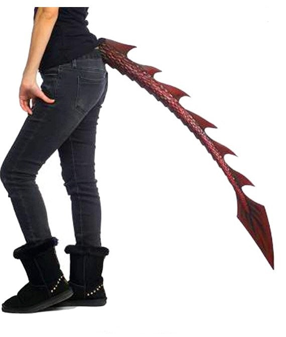 Dragon Tail - 40" - Red/Black - Costume Accessory - Unisex - Child Teen Adult