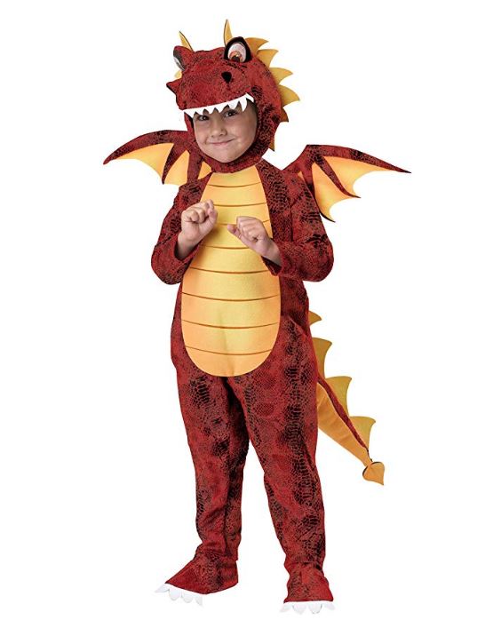 Fire Breathing Dragon - Red - Costume - Child Small 4-6