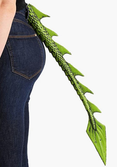 Dragon Tail - 22" - Green/Black - Costume Accessory - Child Teen Adult