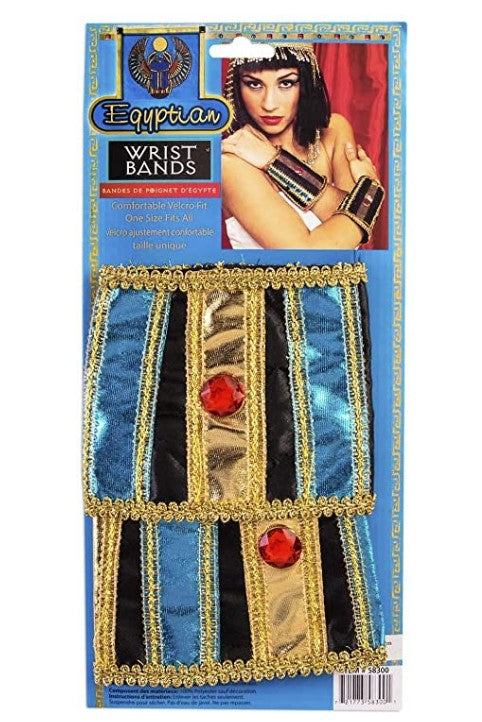 Egyptian Wrist Bands - Gold -  Colorful - Costume Accessories - Adult Teen