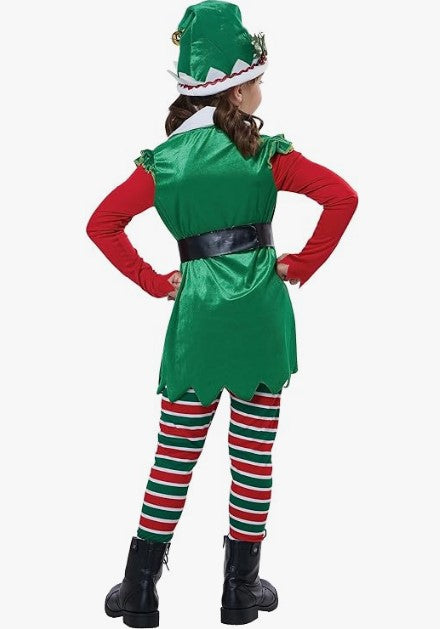 Festive Elf - Costume - Christmas Holiday - Child - 3 Sizes