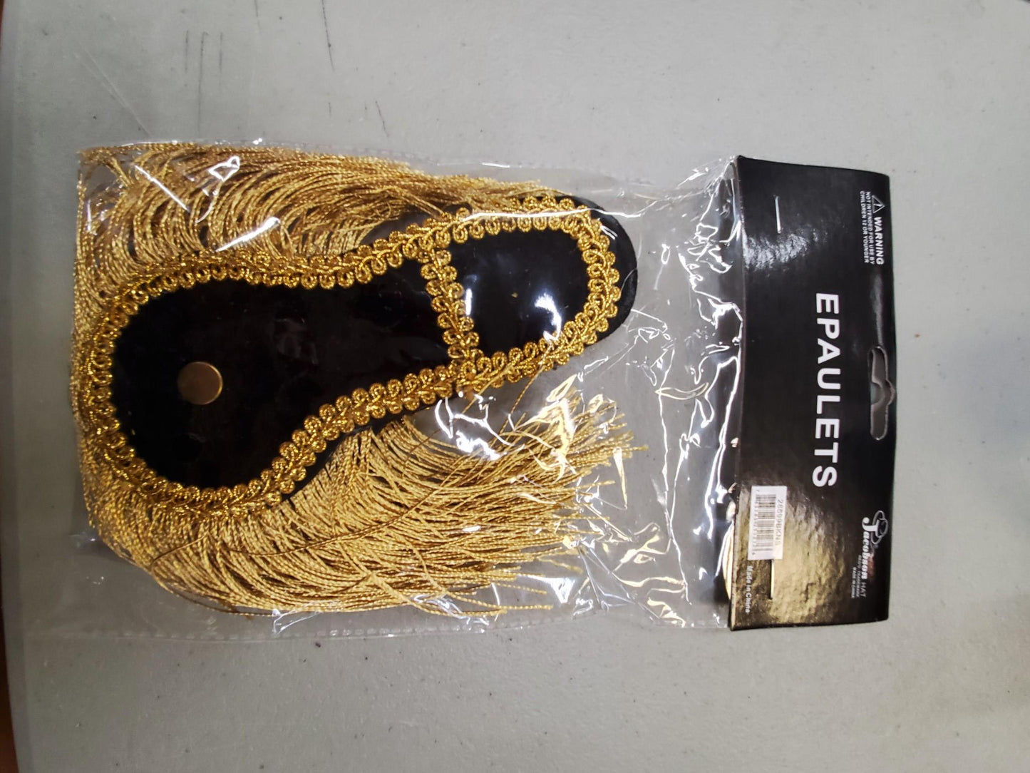 Epaulets - Military - Royalty - Pilot - Black/Gold - Costume Accessory