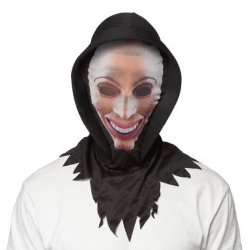 Eradicate Hoodie Mask - Black Hood - Purge - Costume Accessory - Adult Teen