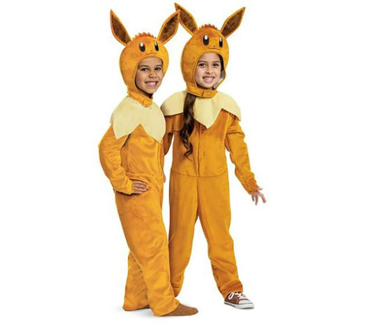 Eevee - Pokemon - One Piece Jumpsuit - Brown - Costume - Child - 5 Sizes