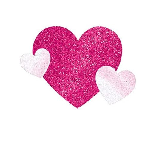 Pink Hearts Body Jewels - Spirit Days - Cheer - Pop Stars - Costume Accessories