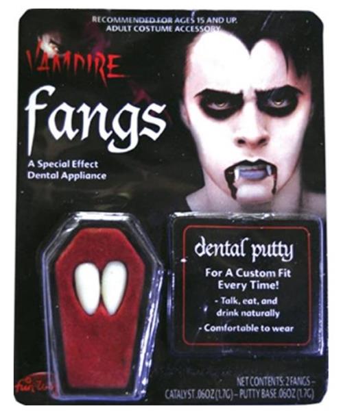 Dientes de Vampiro - Colmillos - Económico - Accesorios para Disfraces - Adulto Adolescente