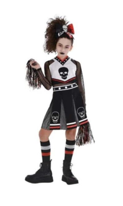 Zombie Fear Squad - Cheerleader - Costume - Child - 4 Sizes