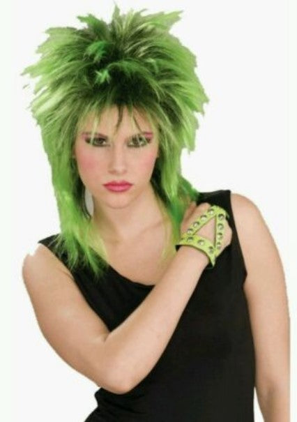 Studded Finger Guard - 1980's - Punk - Green - Costume Accessory - Teen Adult