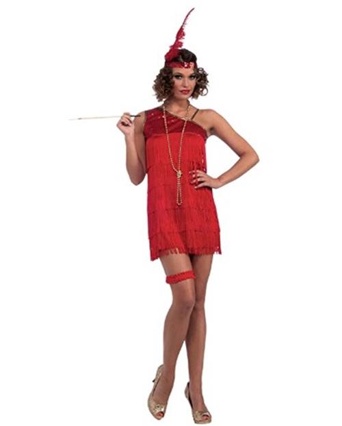 Flapper - Ruby Dazzle - Roaring 20's - Fringe - Costume - Adult Standard