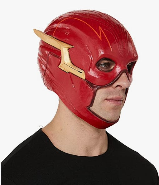 Flash Latex Overhead Mask - DC The Flash Movie - Costume Accessory - Adult