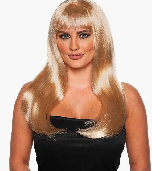 Flirty Wig Wavy Long Bangs Costume Accessory Adult Teen