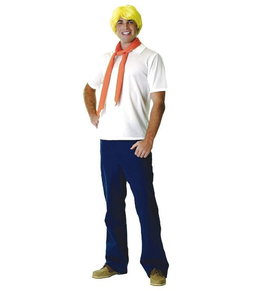 Fred – 1970er – Scooby Doo – Kostüm – Cosplay – Erwachsener Standard