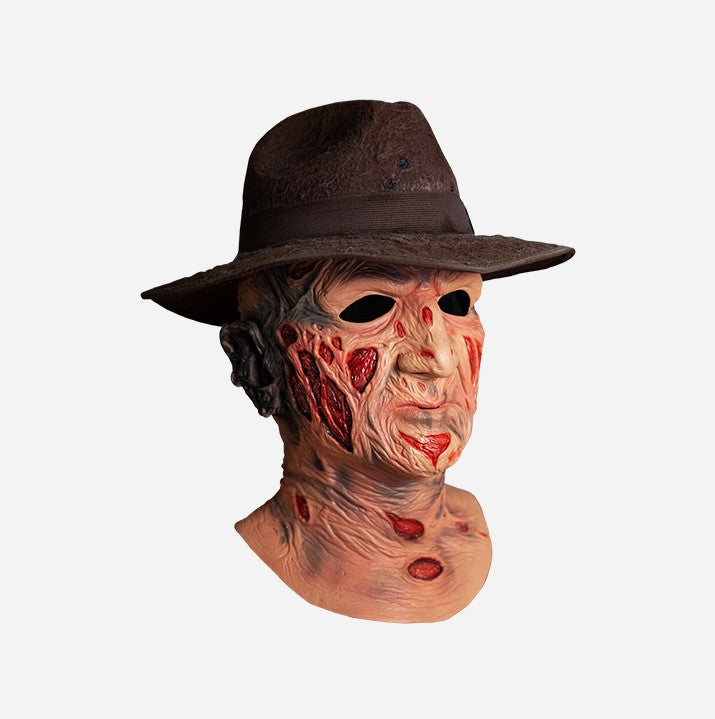 Freddy Krueger Mask with Hat - Nightmare On Elm Street - Costume Accessory