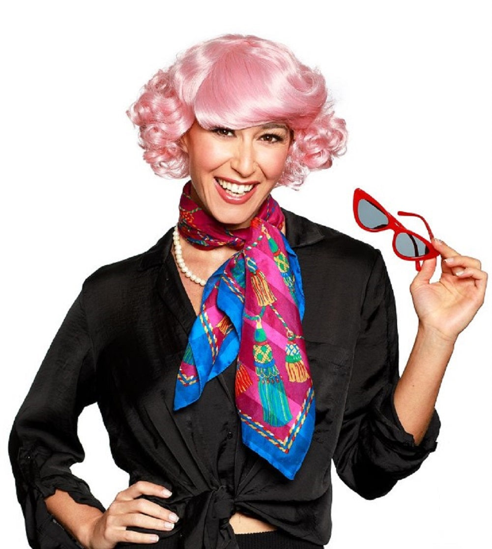 Frenchie/Marilyn Wig - Grease - Starlet - Pink - Costume Accessory - Adult Teen