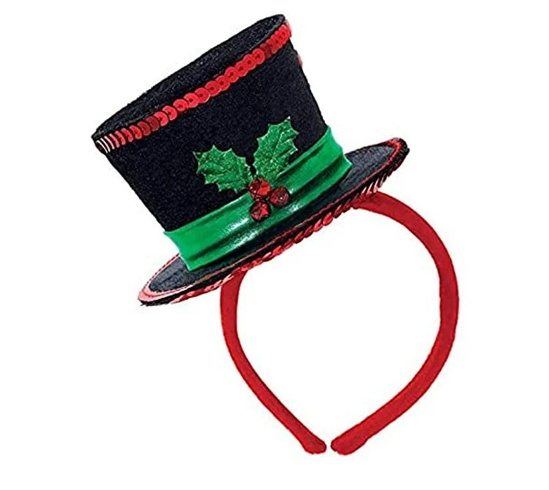 Frosty Diva Mini-Hut-Stirnband – Elfe – Weihnachten – Kostüm-Accessoire – Erwachsener Teenager