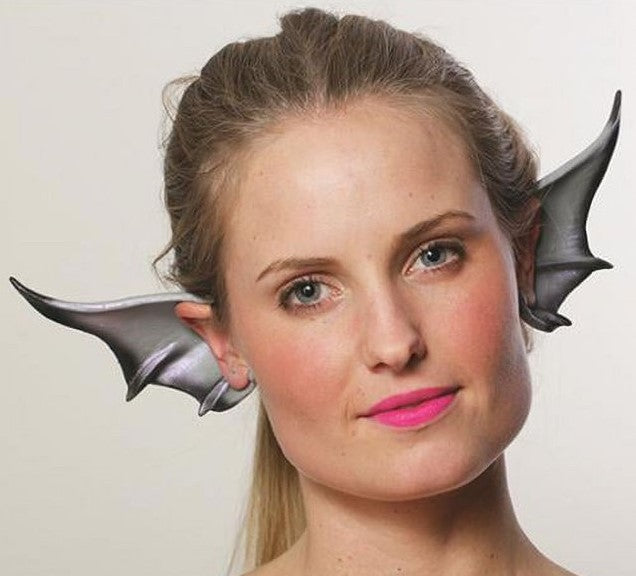 Dragon Gargoyle Flexi Ears - Grey/Purple Wing - Costume Accessory - Teen Adult