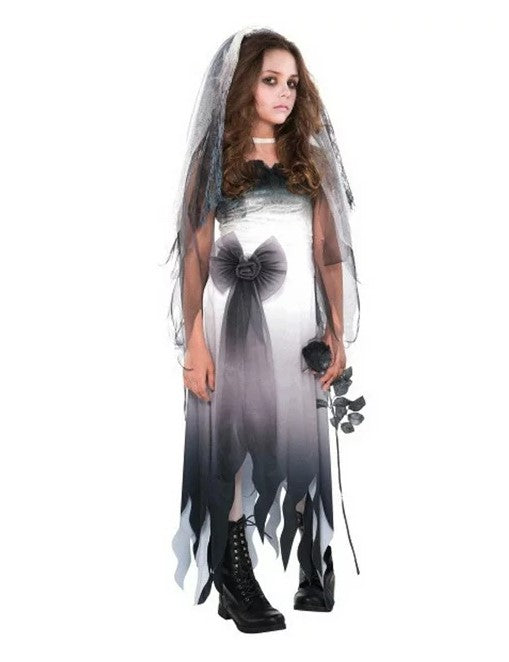 Ghost Graveyard Bride - Zombie - Costume - Child XL 14-16