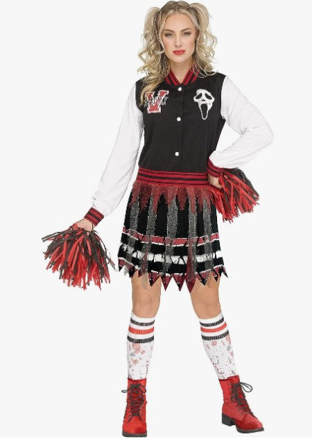 Scream for the Team! - Ghostface - Cheerleader - Costume - Adult - 2 Sizes