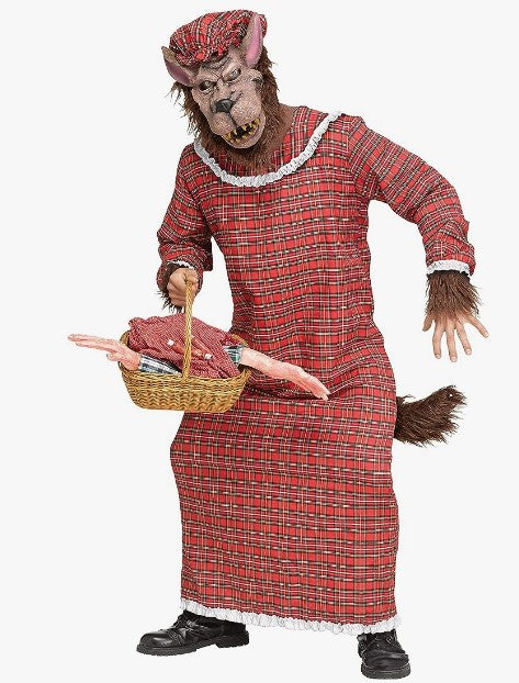 Granny Wolf - Fairy Tale - Horror - Costume Accessory - Adult One Size