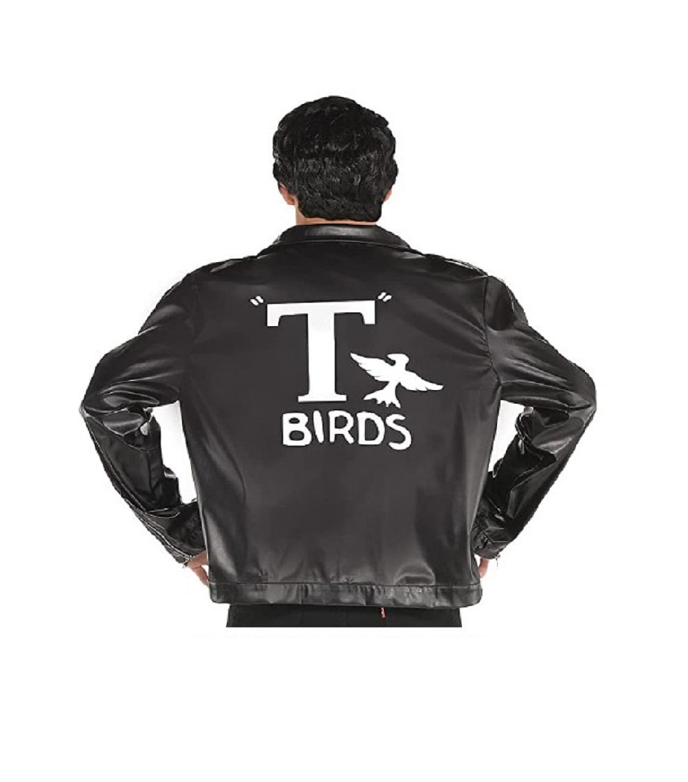 T-Birds Jacket - Grease - Black - Costume - Adult - Standard