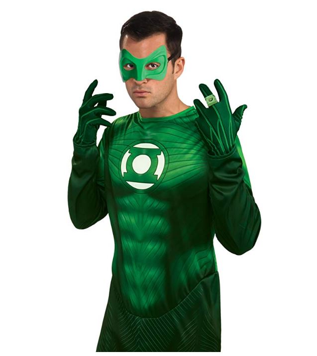 Green Lantern Gloves - Superhero - Cosplay Costume Accessories - Adult