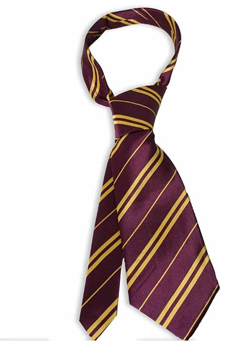 Harry Potter Tie - Gryffindor - Maroon/Gold - Costume Accessory - OSFM