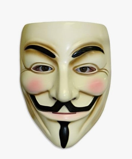 V wie Vendetta-Maske - Anonymous - Guy Fawkes - Hautfarben - Kostümzubehör