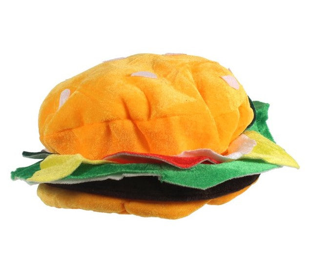 Hamburger Hat - Festival - Picnic - Costume Accessory - Teen Adult
