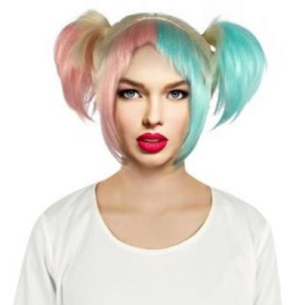 Harley Quinn Wig - Birds of Prey - Costume Accessory - Small Adult Teen