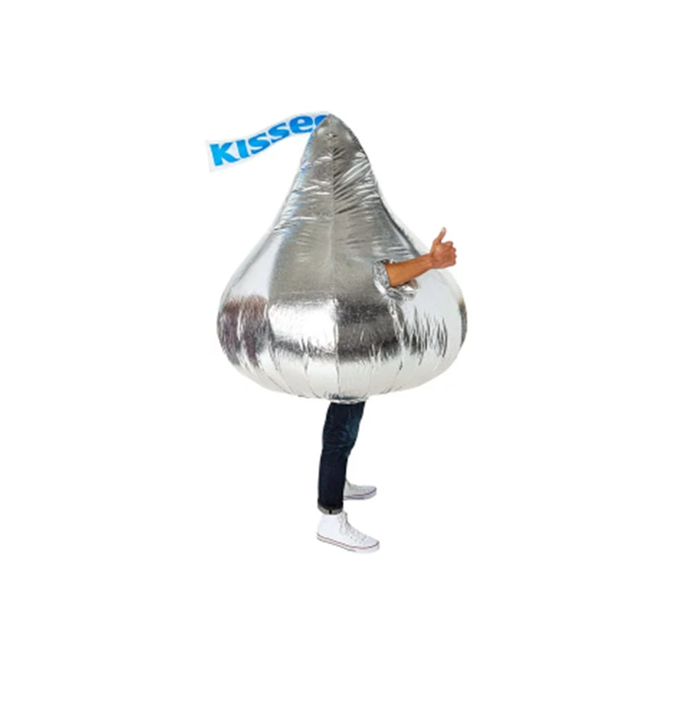 Hershey Kiss - Silver - Inflatable Costume - Adult 42-46