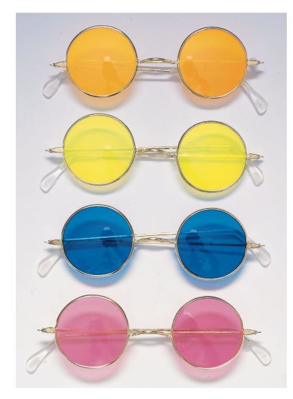 Glasses - Hippie John Lennon - Costume Accessory - Child Teen Adult - 4 Colors