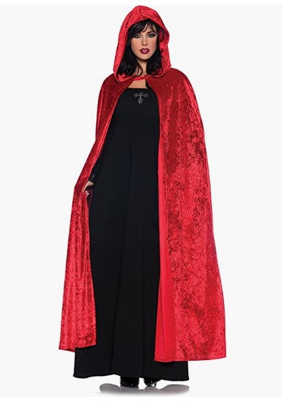 Hooded Cloak - Little Red Riding Hood - Christmas Renaissance - Costume - Unisex