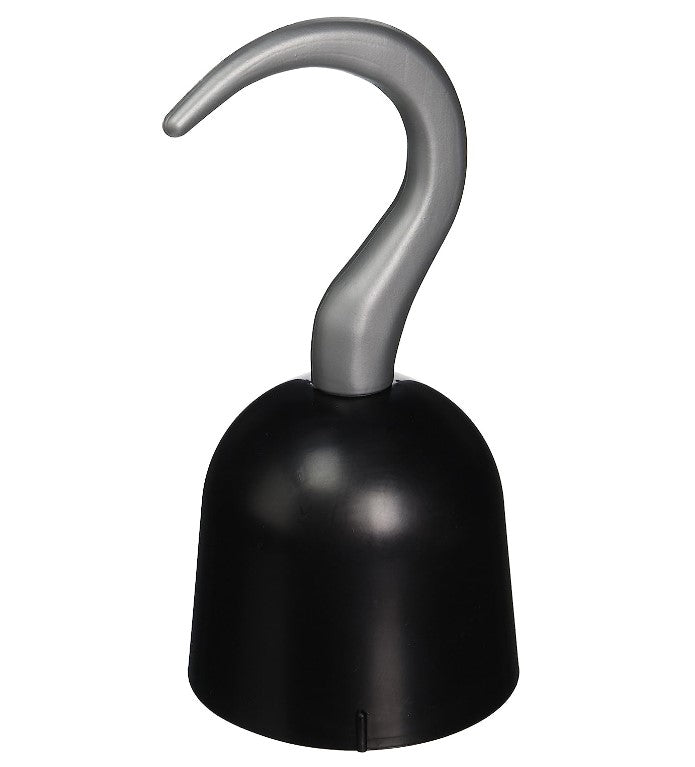 Pirate Hook - Plastic - Black/Gray - Costume Accessory Prop