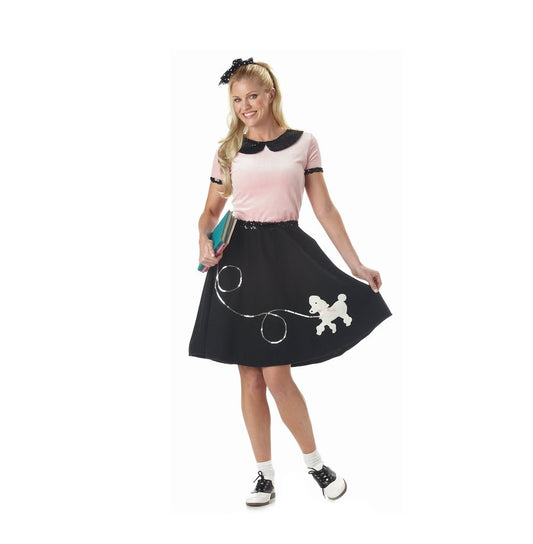 50's Sock Hop - Poodle Skirt - Top - Scarf - Costume - Adult - 2 Sizes