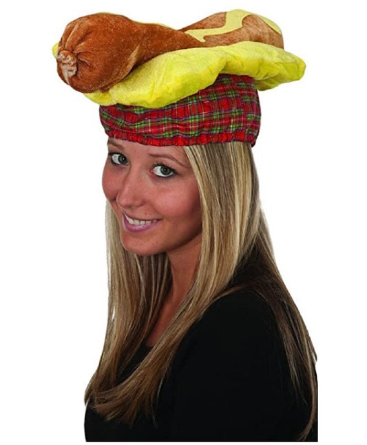 Hot Dog Hat - Velvety - Food/Drink - Costume Accessory - Teen Adult