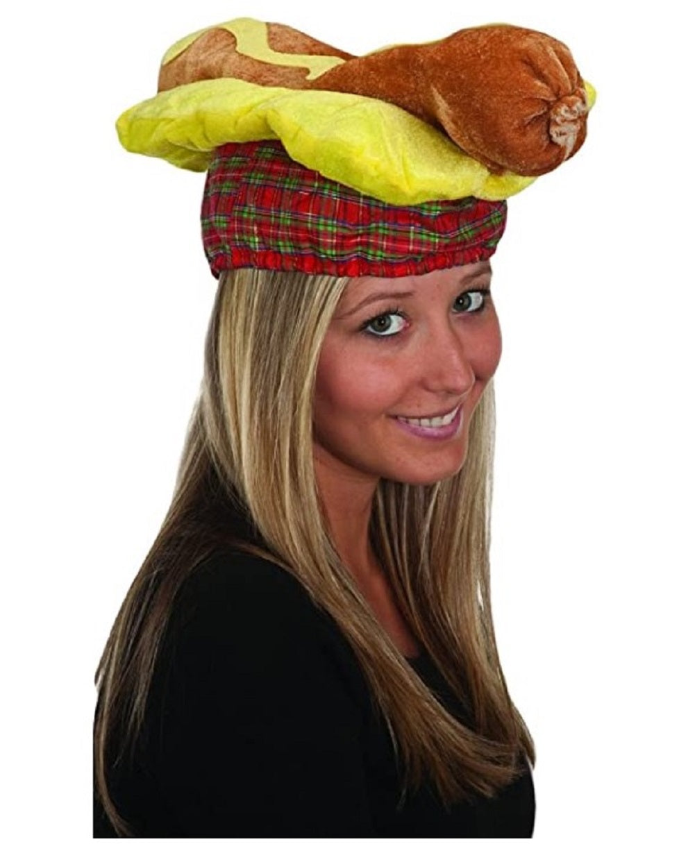 Giant Hot Dog Hat - Adult Foot Long Wiener Costume Headwear For Halloween & Food Trucks