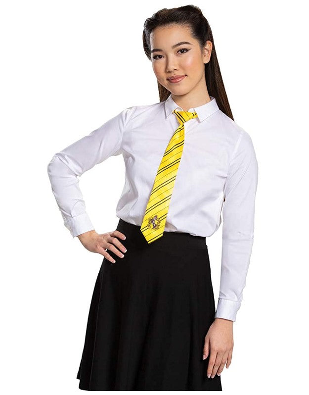 Hufflepuff House Tie - 57" - Yellow/Black - Costume Accessory