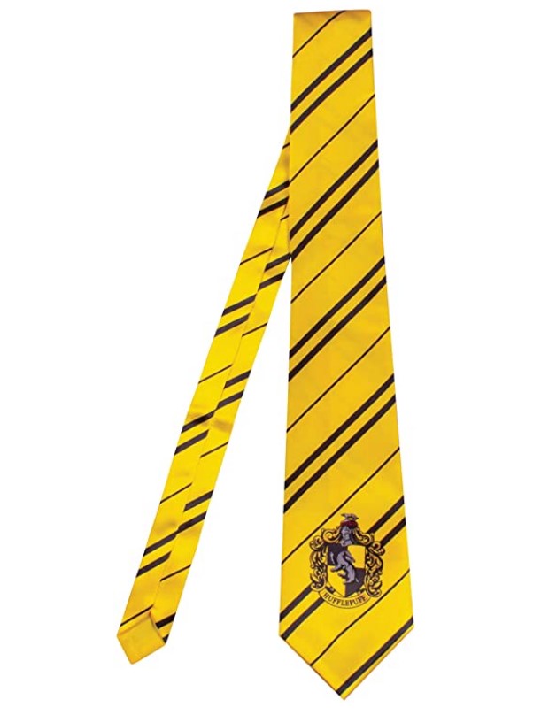 Hufflepuff House Tie - 57" - Yellow/Black - Costume Accessory