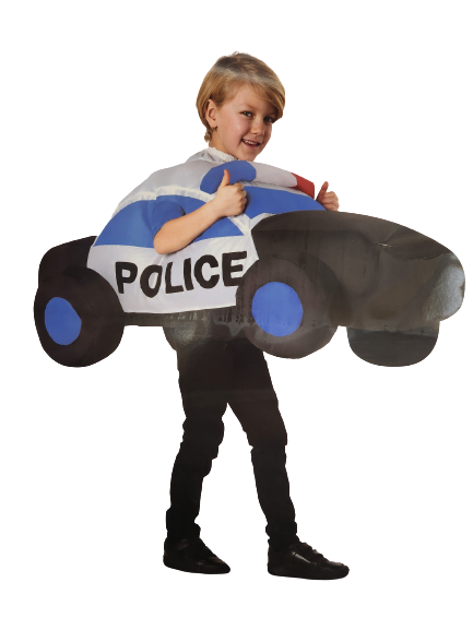 Coche de Policía - Disfraz Hinchable - Niño Talla Única