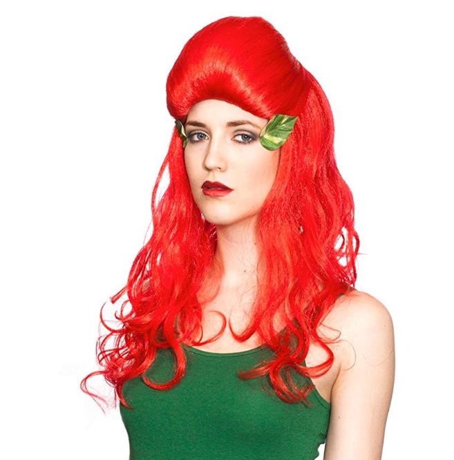 Poison Ivy Wig - Batman Villain - Red - Costume Accessory - Adult Teen