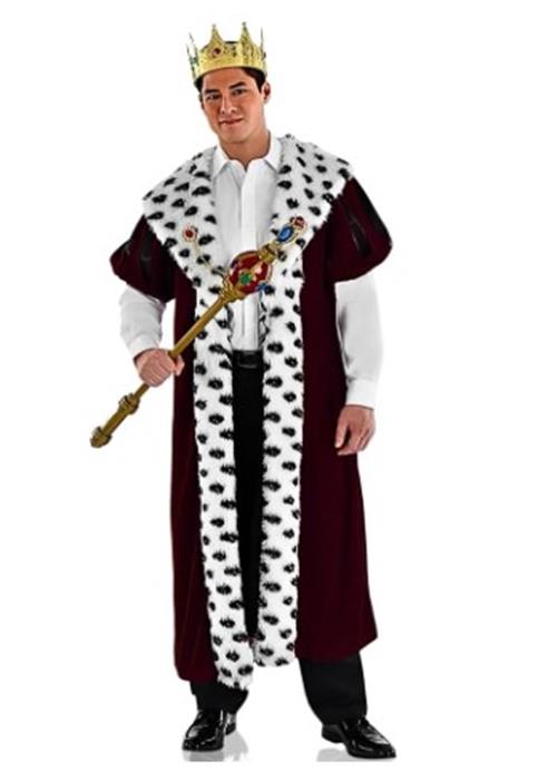 Royal Cape - Burgundy - Queen - King - Costume - Adult