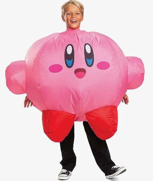 Kirby – Nintendo – aufblasbar – Rosa – Kostüm – Kindergröße