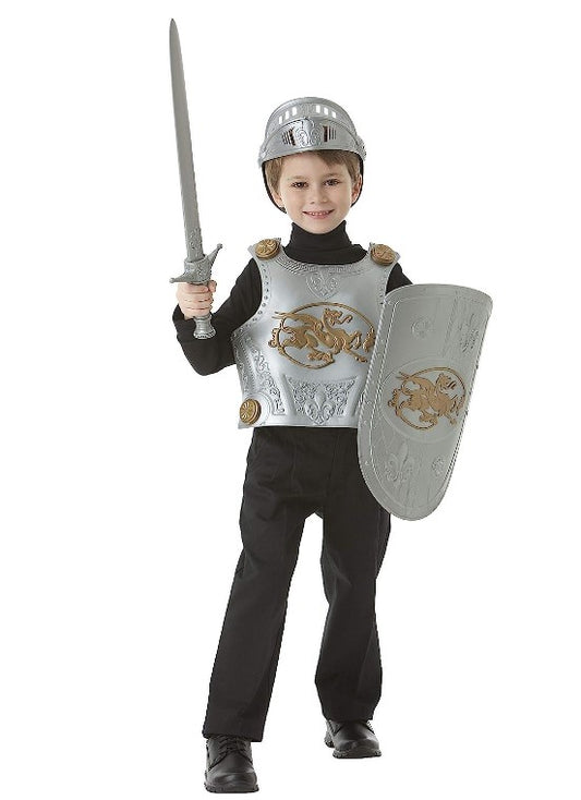 Medieval Knight Set - Gold/Silver - Plastic  - Costume Accessory - Child