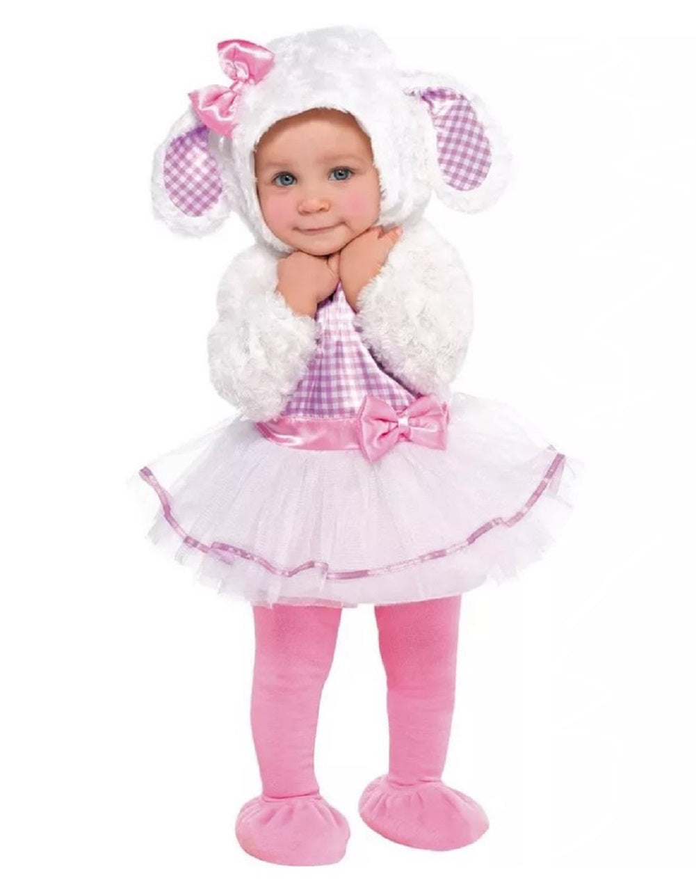 Lamb - Tutu - Pink Gingham - Easter - Costume - Infant - 18-24 Months